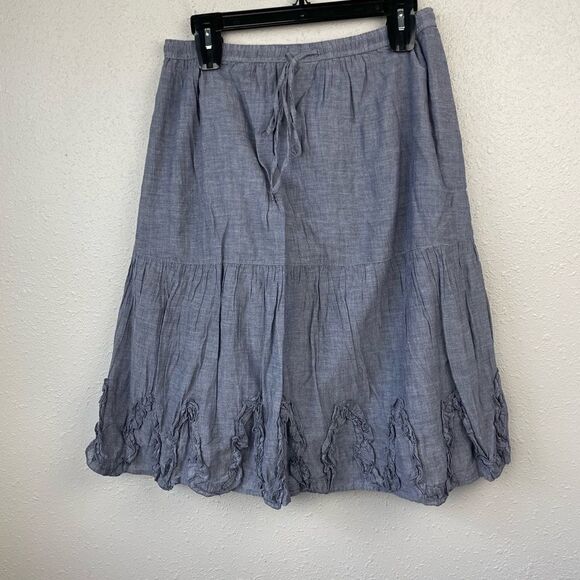 Studio Works Gray Midi Skirt Size M EUC - Picture 1 of 5